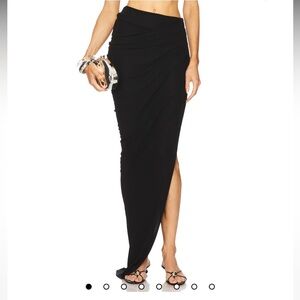 Michael Costello x REVOLVE Nathalia Maxi Skirt in Black Size L